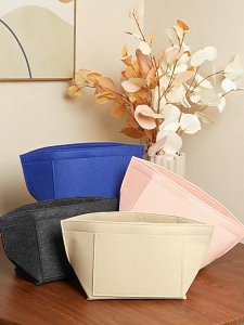 กระเป๋าจัดระเบียบ กระเป๋าด้านในสักหลาด กระเป๋าเครื่องสําอาง สะพายไหล่ อุปกรณ์เสริม สําหรับเดินทาง เนื้อผ้านุ่มสบายสามมิติน้ำหนักเบา