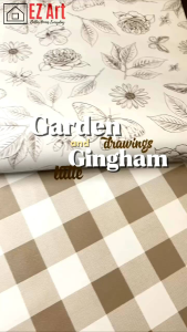 Garden Drawings Wallpaper 10M*45CM Flower Design PVC Self-adhesive Waterproof Sticker Decor EZ Art