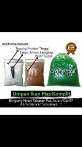 AGA Umpan Ikan Mas Komplit Untuk Galatama dan Galapung