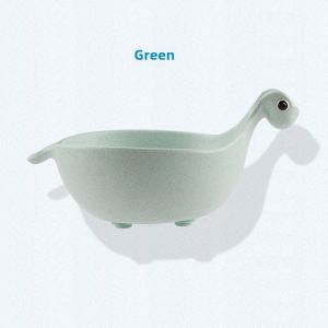 Wheat Straw Creative Cartoon Dinosaur Baby Food Small Bowl Easy to Wash Non Slip Tableware Cute Baby Soup Rice Bowl
