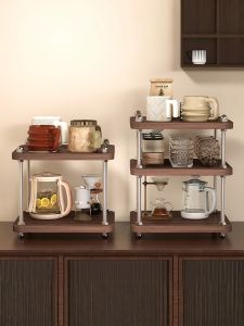 Vintage Aesthetic Wooden Cup Holder Drying Rack