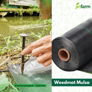 JIRIFARM - Hidroponik Mulsa Weedmat Control Meteran (Lebar 4 Meter) Hitam (12734)