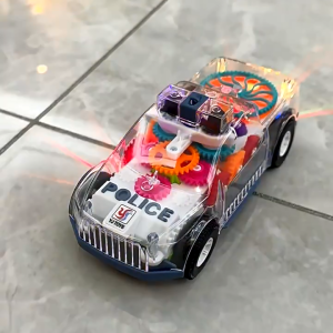 Xe Đồ Chơi Ô Tô Cảnh Sát Trong Suốt Sáng Đèn Police Car Quà Tặng Sinh Nhật Cho Bé Trai