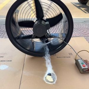 Quạt Thông Gió " Màu Xám " - Quạt Tròn Tản Nhiệt - Hướng Trục - Đường Kính 600