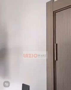 Stainless steel top overhead mounted door stopper left right universal with bumper rubber