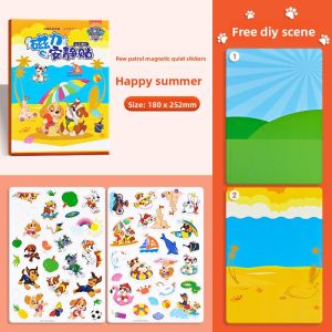 Yoursoulbird | Magnetic Quiet Book DIY No-Cut Magnetic Stickers Educational Toy for Boys and Girls 3-6 Years Old