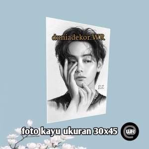 taehyung bts | poster foto bts ukuran besar 30x45 | hiasan dinding v bts