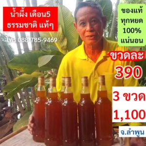 น้ำผึ้งแท้ น้ำผึ้งธรรมชาติ น้ำผึ้งแท้บริสุทธิ์จากธรรมชาติ จากจ.ลำพูน ลูกค้า 100 มล