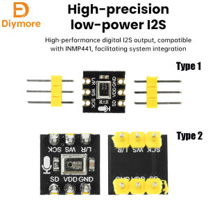 diymore | MS4030 Omnidirectional Microphone Module MEMS High Precision Low Power I2S Supports ESP32 Comaptibale with INMP441