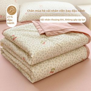 Grace | Chăn Mùa Hè Máy Lạnh Từ Sợi Đậu Nành Có Thể Giặt Máy
