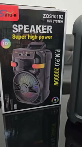 ลำโพงบลูทูธ รุ่น ZQS10102 ฟรีไมค์ลอย1ไมค์สาย1/รีโมท1ตัว ดอก10นิ้ว กำลังขับ20W รองรับAUX TF USB ปิดไฟได้ เพิ่ม-ลดเสียงได้ เสียงเบสแน่น ลำโพงพร้อมไมค์ ลำโพงบลูทูธ รุ่น ZQS10102 ฟรีไมค์ลอย1ไมค์สาย1/รีโมท1ตัว ดอก10นิ้ว กำลังขับ20W รองรับAUX TF USB ปิดไฟได้