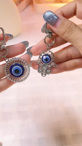 สร้อยคอแฟชั่นไทเทเนียมสตีล Evil Eye สร้อยคอนำโชค โชว์กระดูกไหปลาร้า สไตล์โบฮีเมียน ราคาย่อมเยา ส่งตรงจากไทย