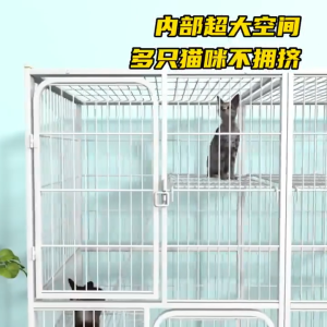 【Almost Best】 กรงขังแมว Pet Cage กรงสัตว์เลี้ยง พื้นที่ว่างขนาดใหญ่ กรงแมวขนาดใหญ่ 3ชั้น 4ชั้น