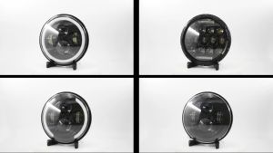 Thriving 1Pcs 7 Inch 150W Jeep Headlight Motorcycle Headlight DRL Angel Eyes LED Headlights For Truck