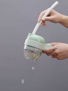 7 In 1 Multifunctional Electric Vegetable Cutter Stainless Steel Chopper Wireless USB Charging Hand-Held 切菜机