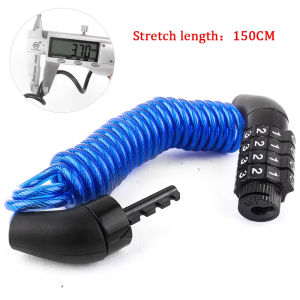 4 Digit Combination Code Bicycle Lock Steel Cable Security Password Cycling Bike Bike Helmet Lock Portable Cable Backpack Lock