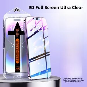 Waterfall Screen Mobile Phone Film Suitable for 16Promax Tempered Glass Film 15  13/14 Dust-Free Warehouse 12 New High Definition Fingerprint Proof Edge Removal 6/7/8 SE/SE2