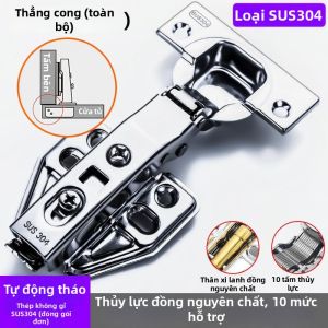 NAIFUNA | Mô Tơ Giảm Sốc Inox Cho Tủ Gấp