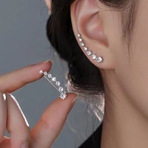 Fashion Square Rhinestone Stud Earrings for Women Girls Crystal Flower Personality Party Women
