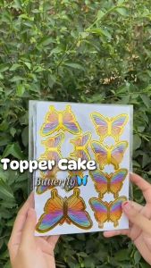Topper Cake Hiasan Dekorasi Kue / Topper Buket Kupu-Kupu / Butterfly Cake Topper