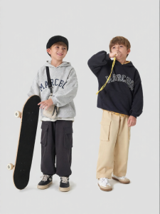 Marc&Janie | Vibrant Campus Style Hooded Sports Sweatshirt