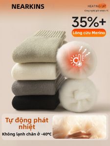NEARKINS | Vớ Len Merino Giữ Nhiệt Dài Đến Đùi