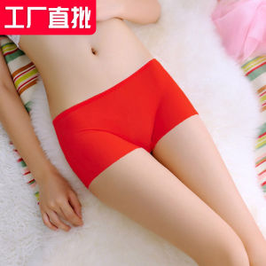 Big Red Ice Silk Seamless Boxers Womens My Animal Year Panties Breathable Safety Fashion Tape Womens Boxer Briefs