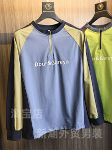 Mens Long Sleeve T-Shirt Zipper Design Quick Dry Breathable Outdoor Fashion Urban Style Nylon Polyester Autumn Season Tee