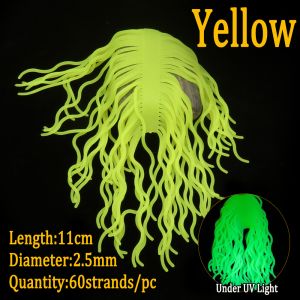 60strands/pc Silicone Squirmy Wormy Rubber Legs Fly Tying Material For San Juan Worm Earthworm Baits Trout Fishing Lure Baits