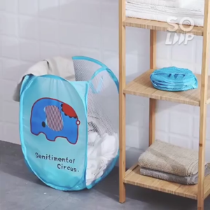 Foldable Laundry Bag Storage Keranjang Baju Kotor Cuci Laundry Lipat