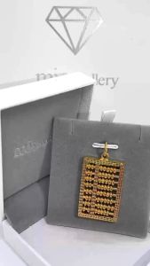 MJ Jewellery 916/22K Gold Abacus Pendant B74