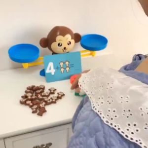 Bộ Đồ Chơi Khỉ Cân Bằng Toán Học Cho BéGiáo Dục Sớm Cho BéBàn Cân Toán HọcCân Thăng Bằng Hình Thú