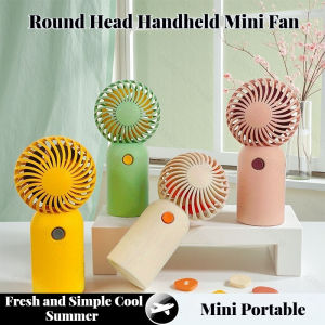 Cute Summer USB Charging Ball-Shaped Mini Handheld Fan - Portable & Rechargeable for Students Office & Outdoor Use Ideal Gift
