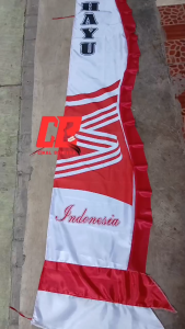 ISI 1 PCS !!! LAYUR DIRGAHAYU REMPEL MERAH PUTIH SABLON KUAT LAYUR DIRGAHAYU PANJANG 3 METER PRODUKSI SENDIRI BISA COD