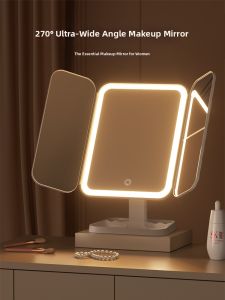 maitian | LED Lighted Folding Magnifying Makeup Mirror