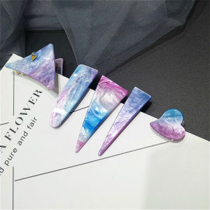 คลิปหนีบผมรูปดาวคุณภาพสูง สไตล์ญี่ปุ่นและเกาหลี เครื่องประดับผมแบบใหม่สำหรับผู้หญิงที่ไม่ใช้เครื่องประดับเพชร