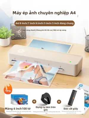 HP | Máy ép plastic ảnh và tài liệu A3/A4 cho văn phòng và nhà dùng ép nóng và lạnh
