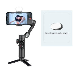 AOCHUAN 3-Axis Handheld Gimbal Stabilizer for Smartphone with Fill Light for iPhone Android Face Tracking Vlog Smart XE
