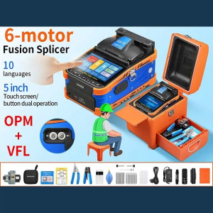 COMPTYCO AUA-70F fully automatic fusion splicer 6 motors OPM/VFL， 10 languages button/touch bidirectional operation fiber fusion splicer
