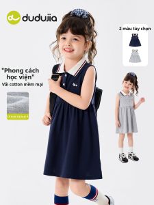 DUDUJIA | Đầm Polo Mỏng Phong Cách Học Đường