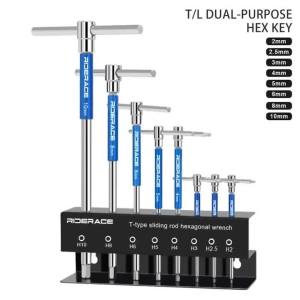 Upgraded Hex Key Set for Bicycle Repair CRV Steel Allen Wrenches Sizes 2/2.5/3/4/5/6/8/10mm New Bike Maintenance Tools