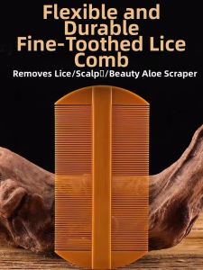 Traditional Style Super Dense Tooth Comb for Head Lice And Dandruff Removal Childrens Lice Comb Old Fashioned Shampoo Tool