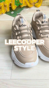Dans X Lee Cooper Kasut Sneaker Wanita – Hitam / Coklat Muda LCL-0201