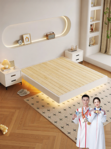 Headboard-less Solid Wood Tatami Bed For Small Spaces
