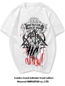 เสื้อยืดแขนสั้นพิมพ์ลายสก็อตสำหรับผู้ชาย ทรงหลวม สไตล์ฮิปฮอป ลำลอง สไตล์ย่านเมืองที่สุดเทรนดี้ แฟชั่นสตรีท คอตั้ง