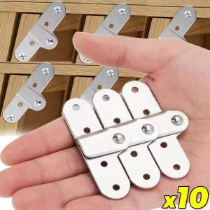 10Pcs Folding Ladder Hinge Invisible Heavy Duty Metal Fixed Hinge for Cabinet Desk Wooden Furniture Fixed Accessorie Hardware Supply