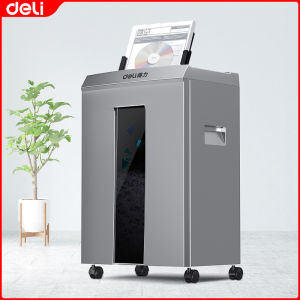 Deli 30L Automatic Paper Shredder Machine Heavy Duty 16 Sheets Cross-Cut Shredder Can Shred Paper CD Bank Card 9906