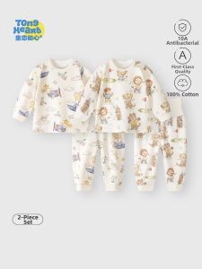 TONGLIANCHUXIN | Cotton High Waist Warm Baby Underwear Set