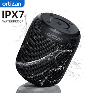 Ortizan Bluetooth Speakers Portable Wireless Speaker with Bluetooth 5.3 IPX7 Waterproof 15W Stereo Sound Dual PairingTF/AUX