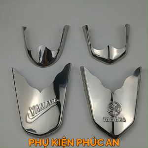 Ốp mỏ đuôi dè Inox xe SIRIUS xăng cơ FI phun xăng điện tử (2013 đến 2024) chỉ mũi chắn bùn che mõm đời đầu/cũ/mới nhất